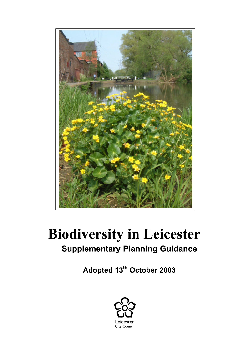 Biodiversity in Leicester SPG (October 2003)