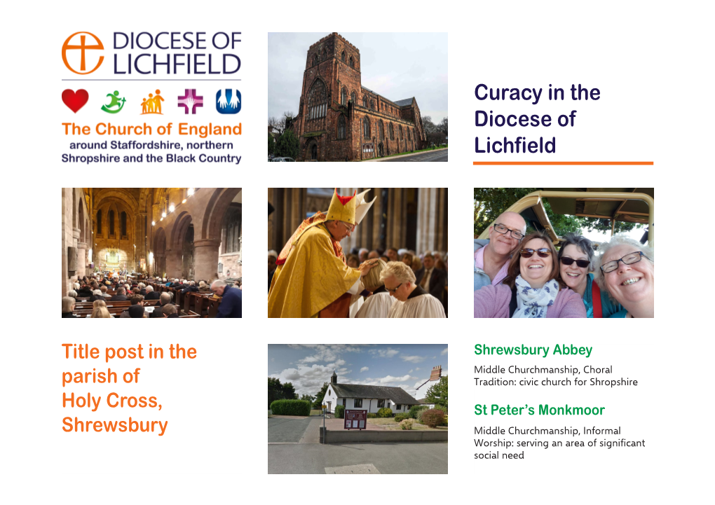 Curacy in the Diocese of Lichfield