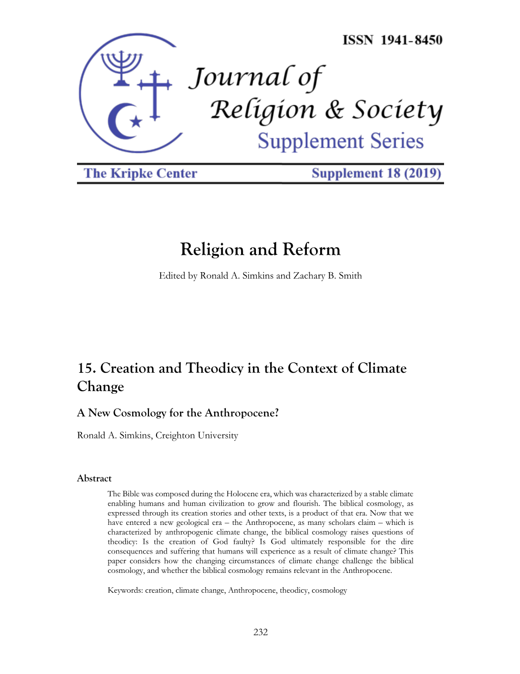 Religion and Reform