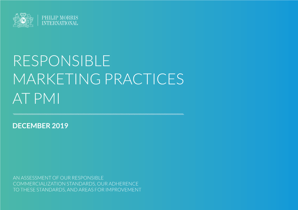 Responsible Marketing Practices at Pmi