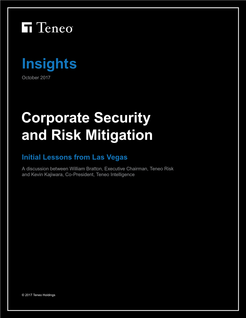 Insights Corporate Security and Risk Mitigation