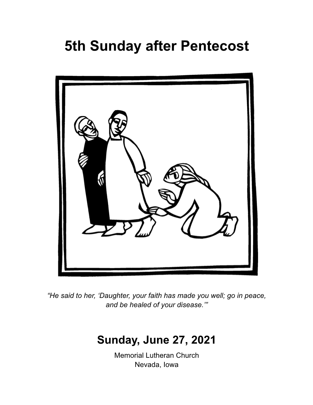 5Th Sunday After Pentecost