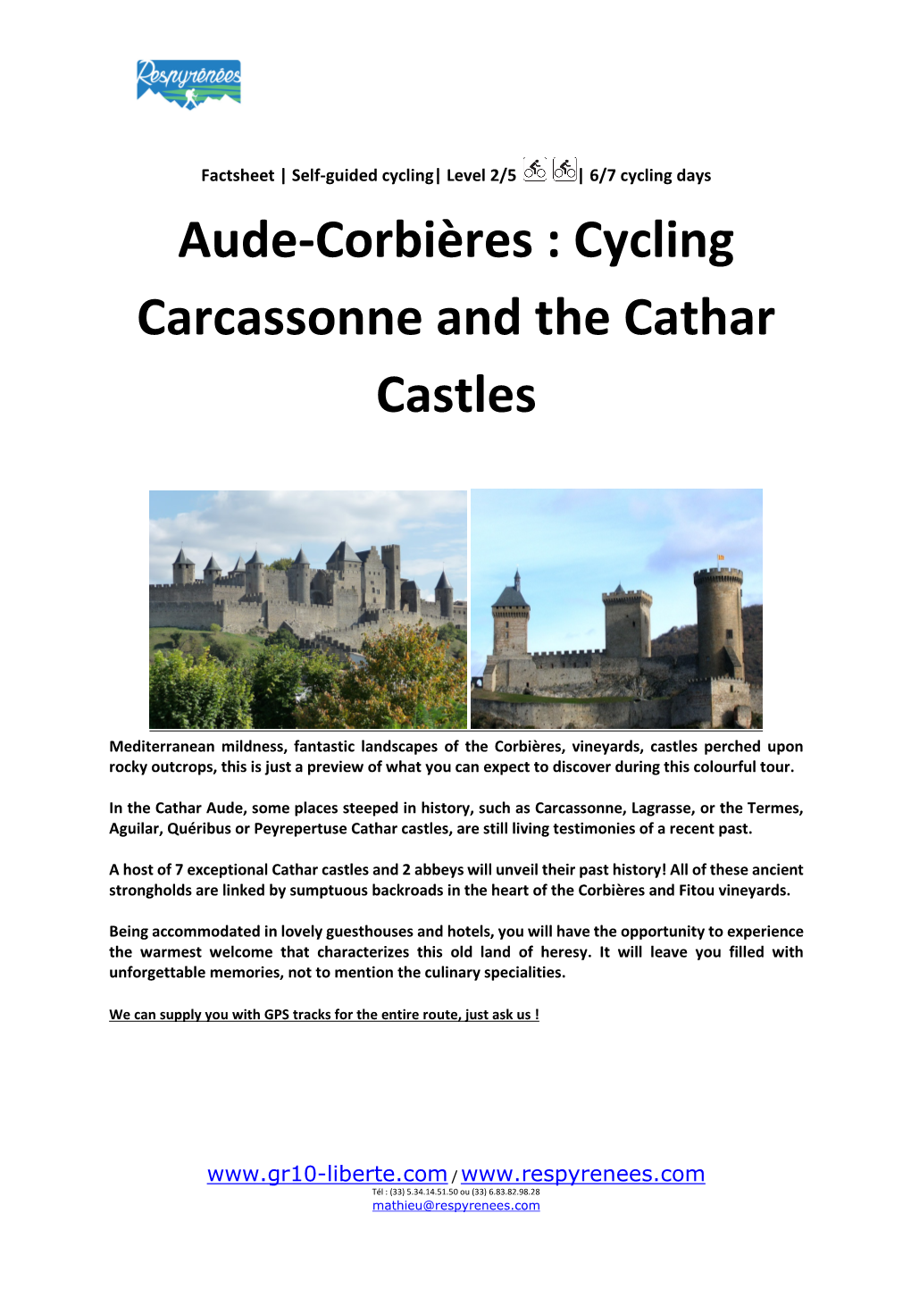 Aude-Corbières : Cycling Carcassonne and the Cathar Castles