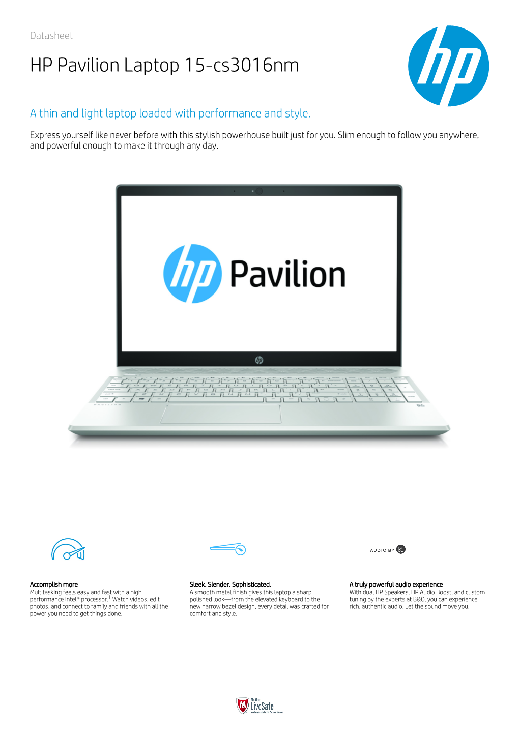 HP Pavilion Laptop 15-Cs3016nm