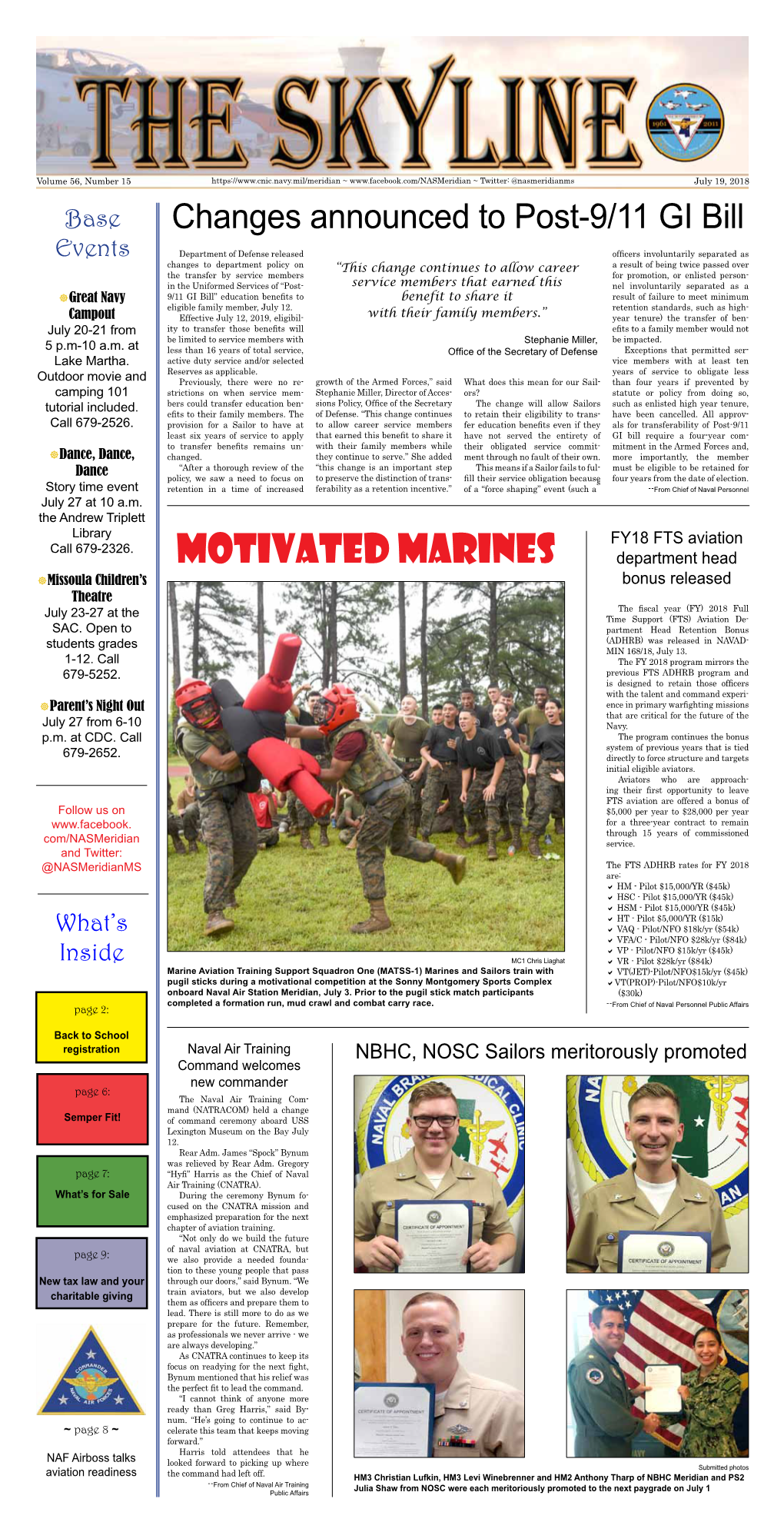 Motivated Marines Department Head ]Missoula Children’S Bonus Released Theatre the Fiscal Year (FY) 2018 Full July 23-27 at the Time Support (FTS) Aviation De- SAC