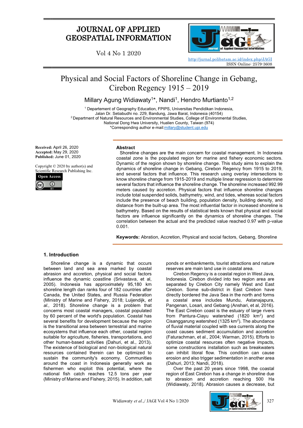 Physical and Social Factors of Shoreline