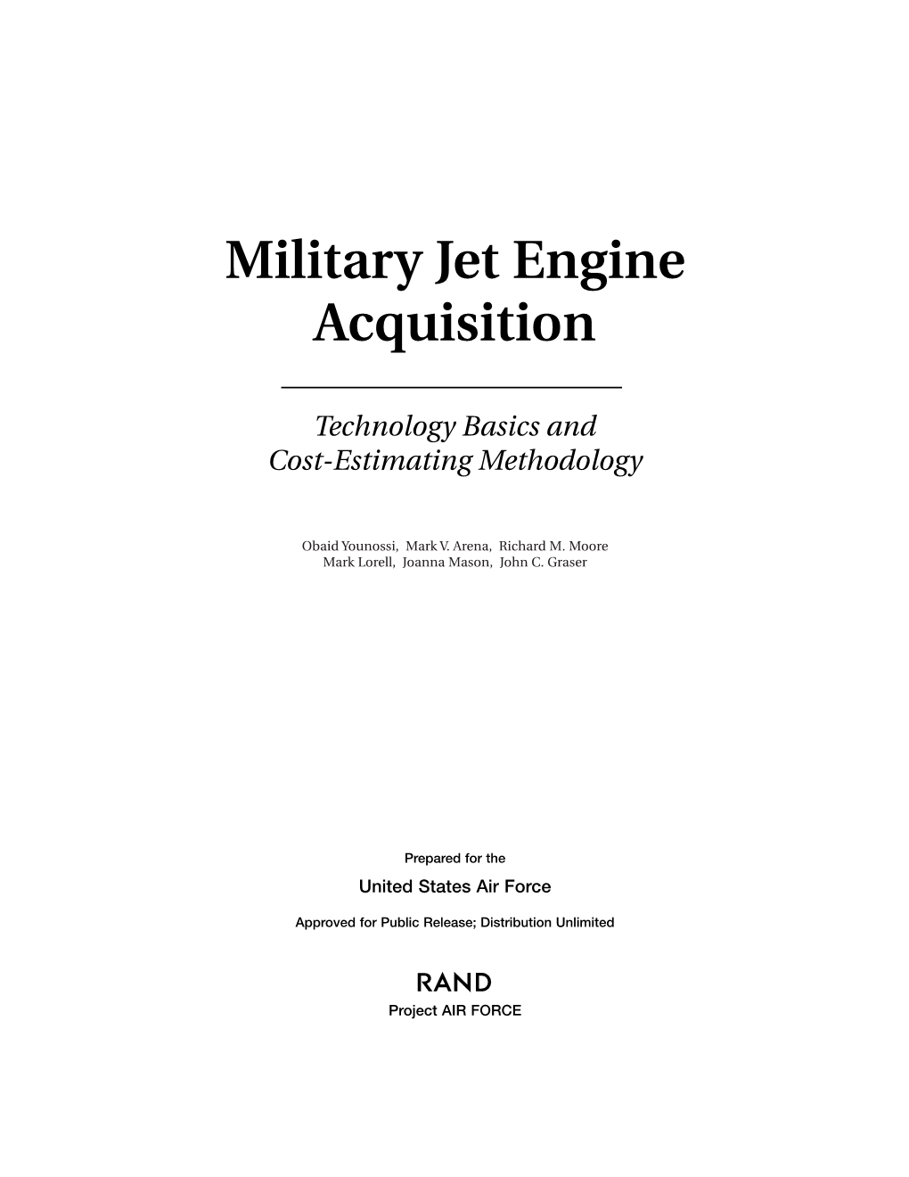 Military Jet Engine Acquisition