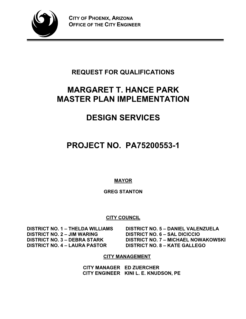 Margaret T. Hance Park Master Plan Implementation