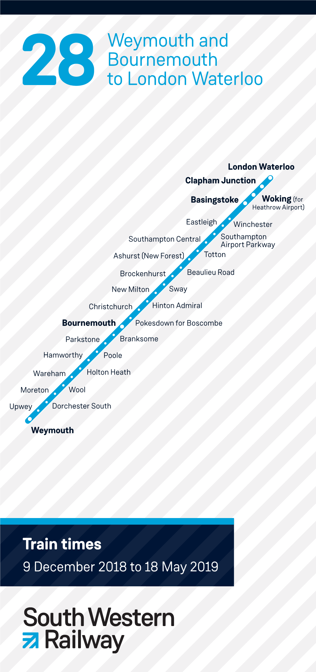 28Weymouth and Bournemouth to London Waterloo