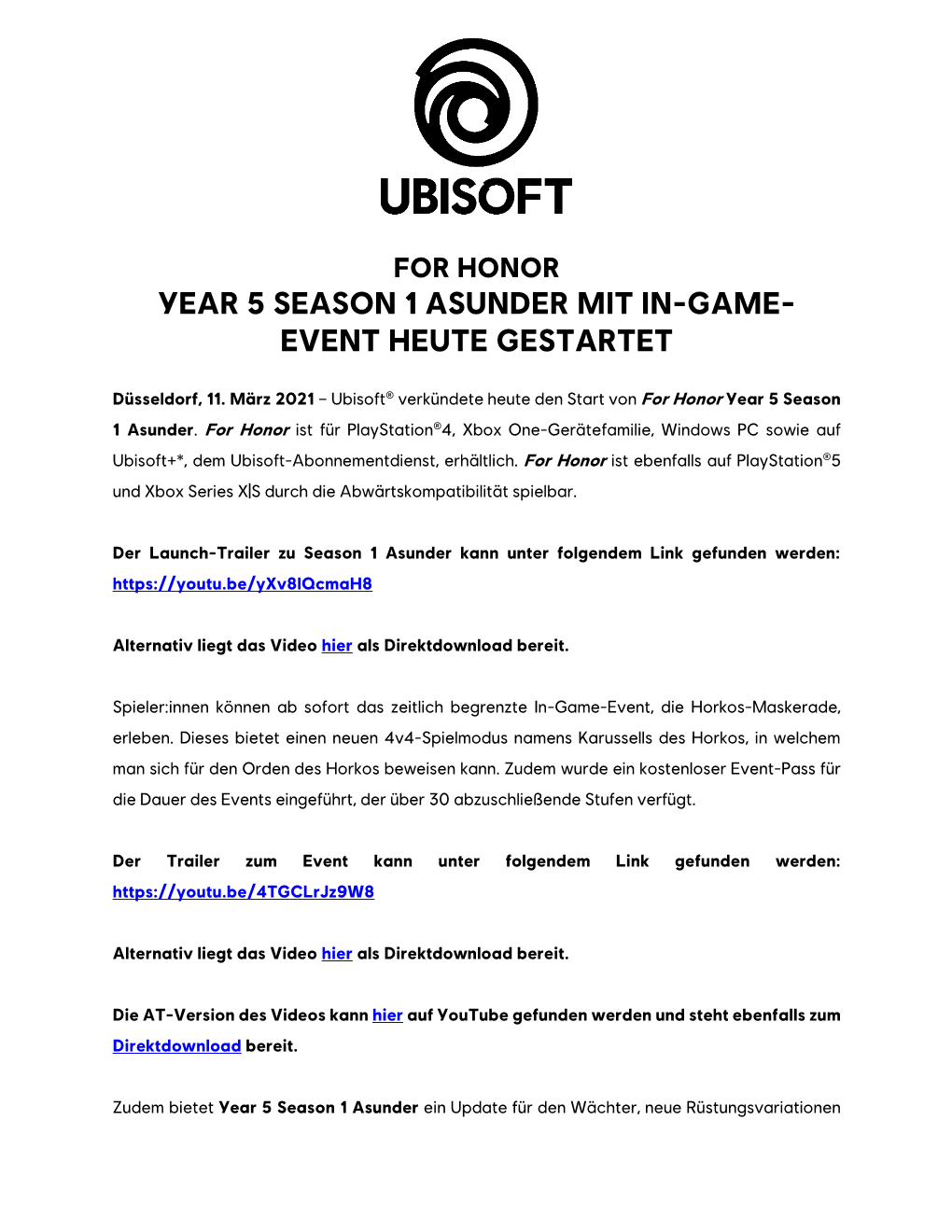 Year 5 Season 1 Asunder Mit In-Game- Event Heute Gestartet