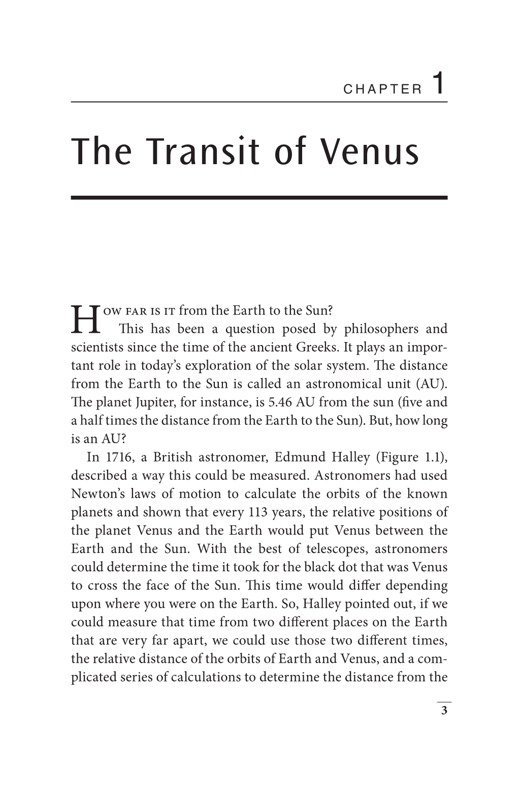 The Transit of Venus