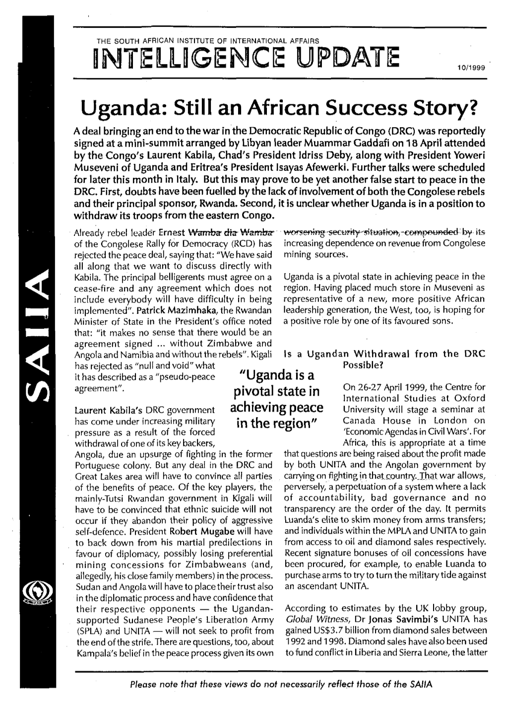 Uganda: Still an African Success Story?