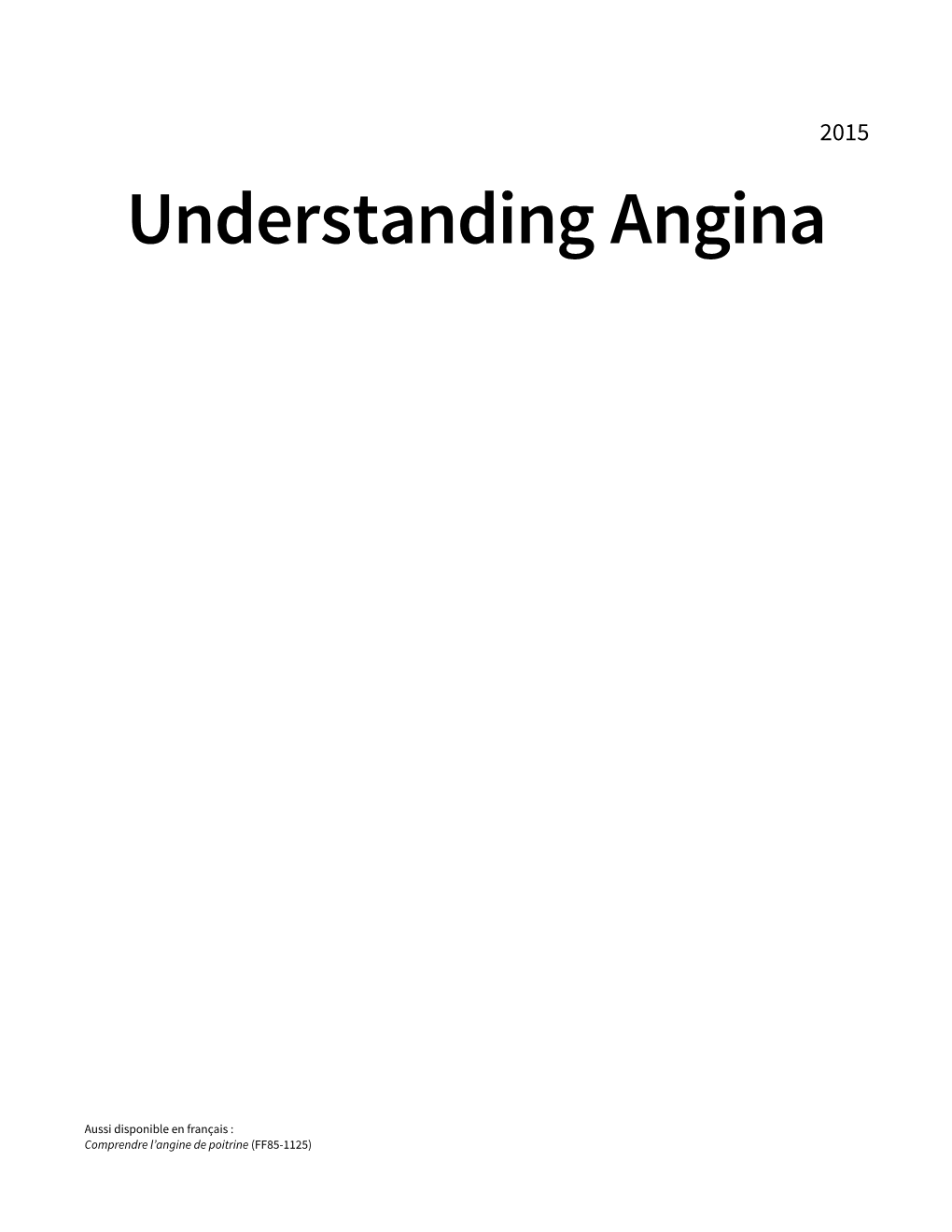 Understanding Angina