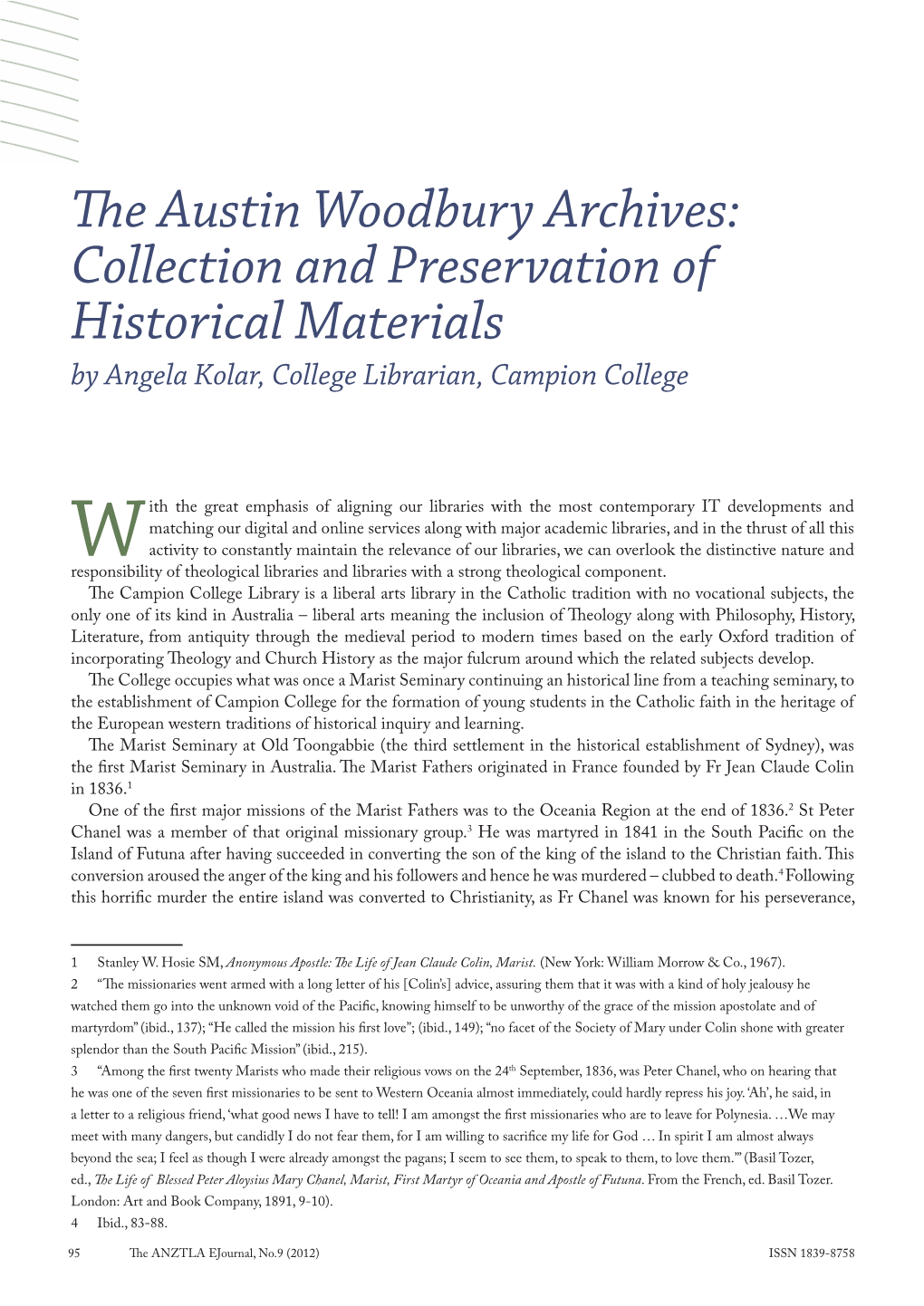 The Austin Woodbury Archives
