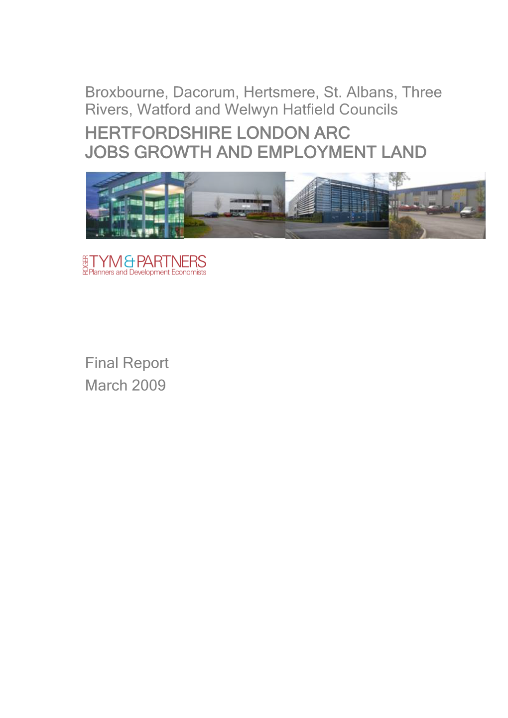 Hertfordshire London Arc Jobs Growth and Employment Land