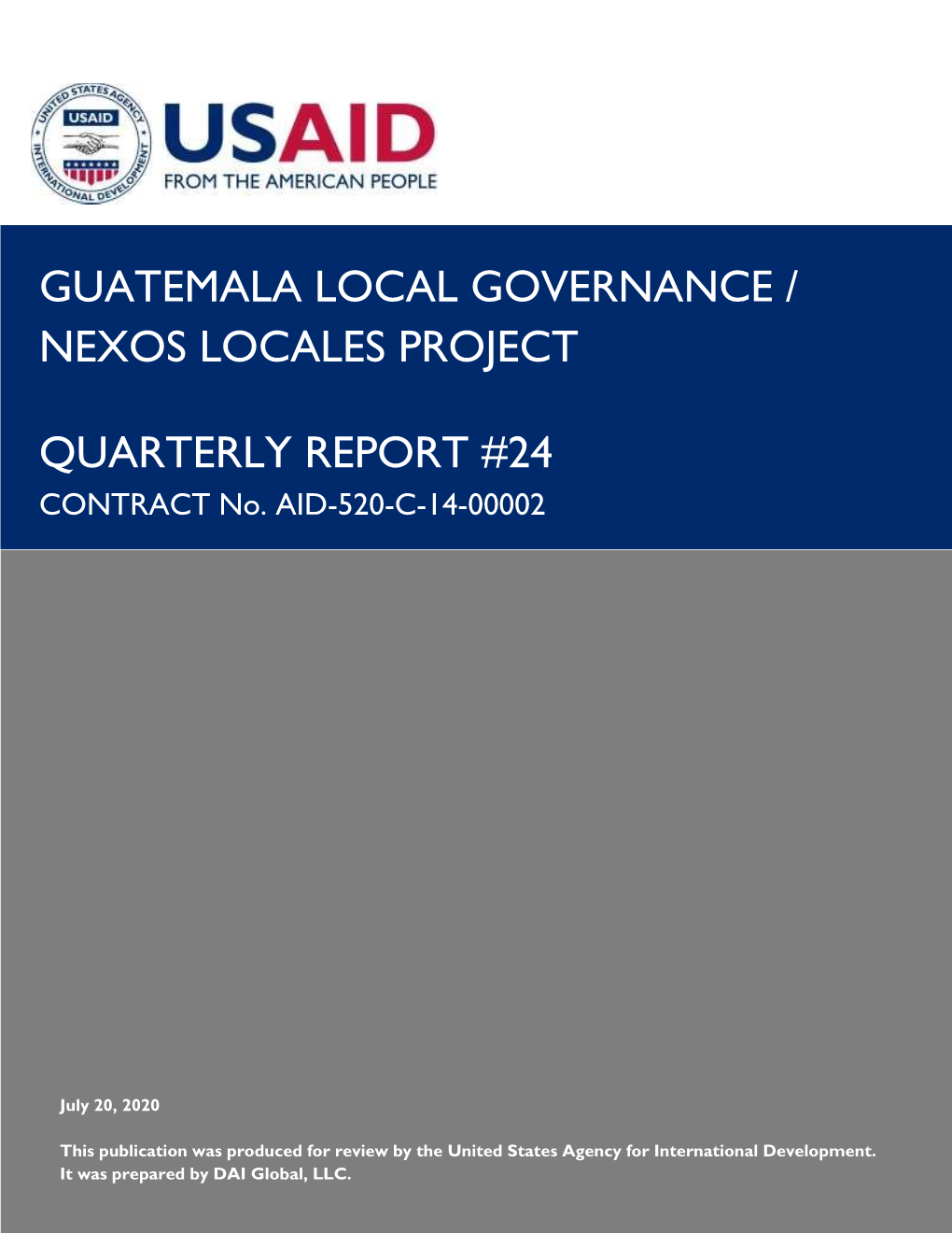 Guatemala Local Governance / Nexos Locales Project