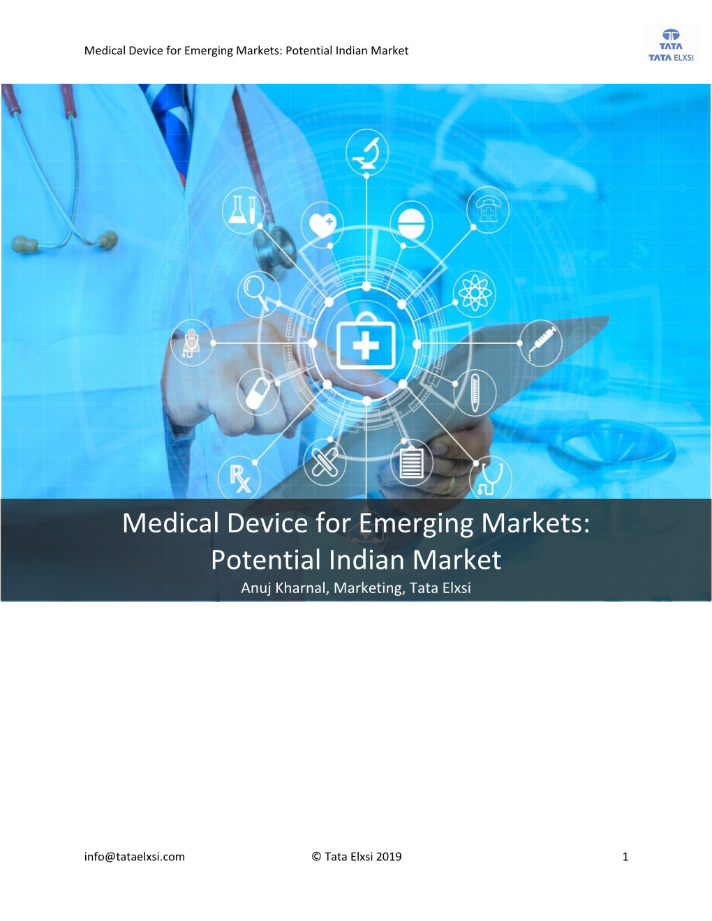 Whitepaper Medical Device for Emerging Markets: Potential Indian