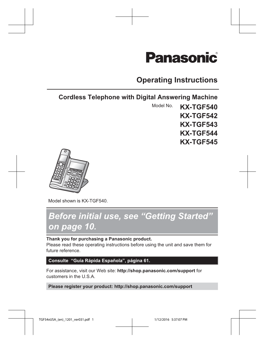 Operating Instructions