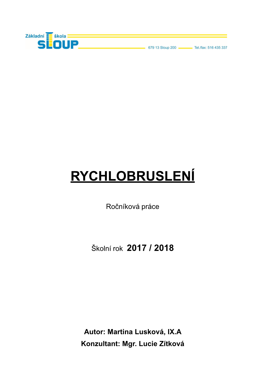 Rychlobruslení