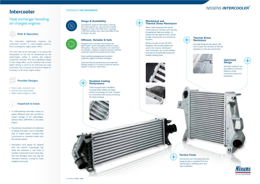 Intercooler Information Sheet English