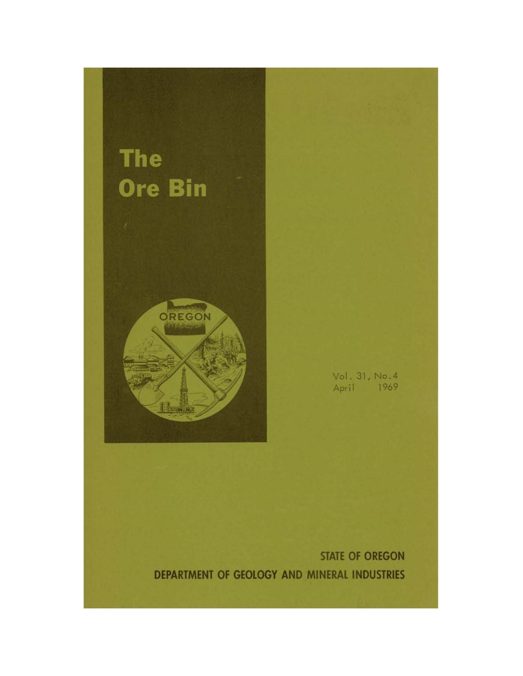 Ore Bin / Oregon Geology Magazine / Journal