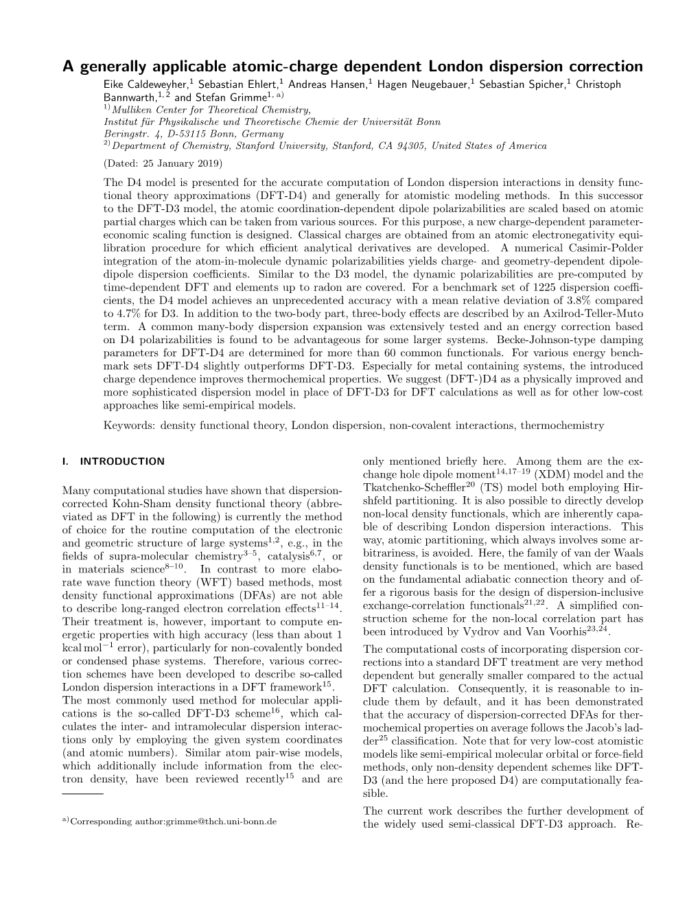 A Generally Applicable Atomic-Charge Dependent London Dispersion