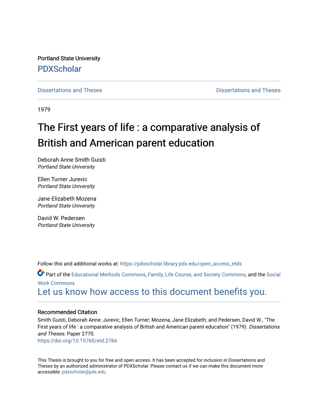 A Comparative Analysis of British and American Parent Education