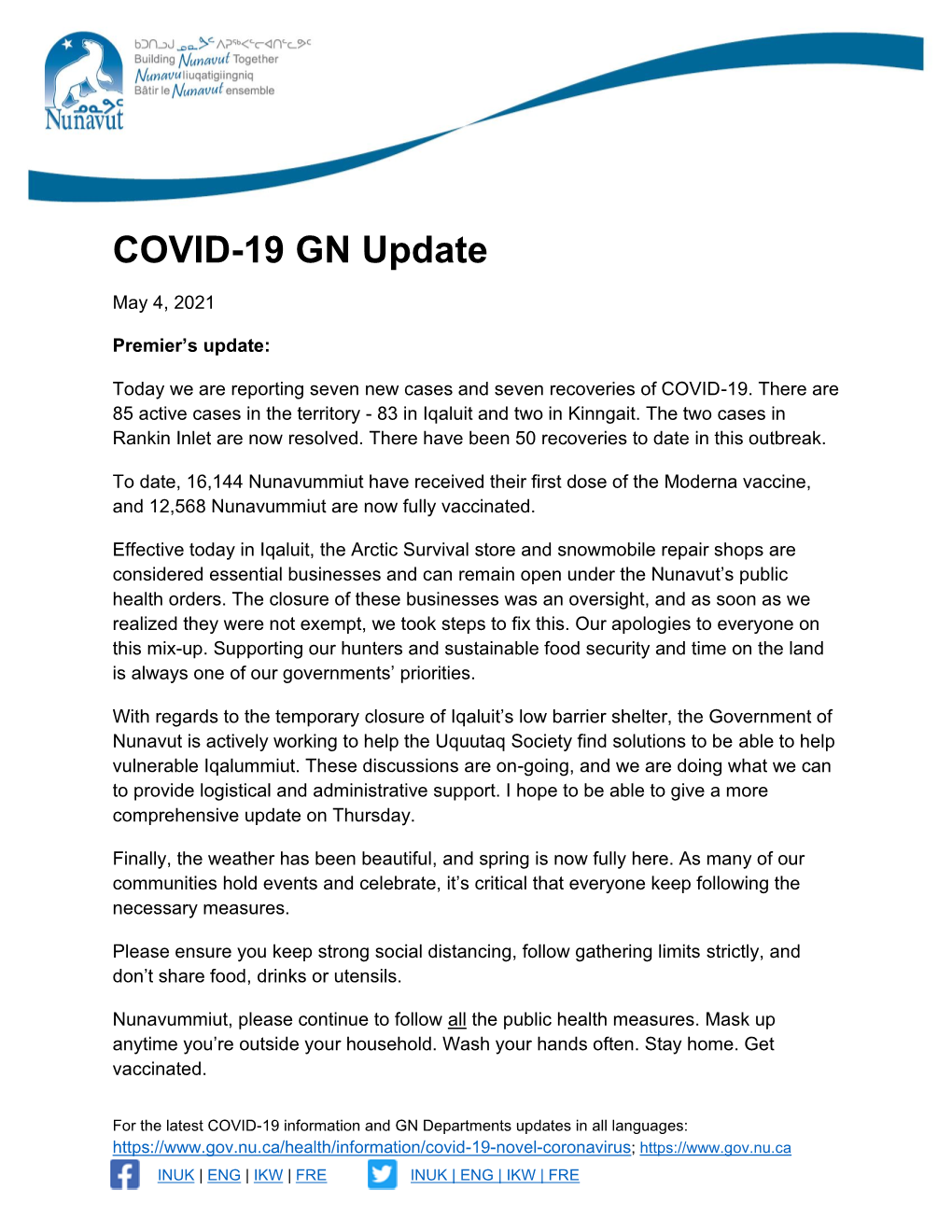 COVID-19 GN Update