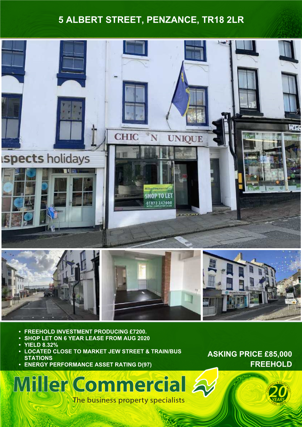 5 Albert Street, Penzance, Tr18 2Lr