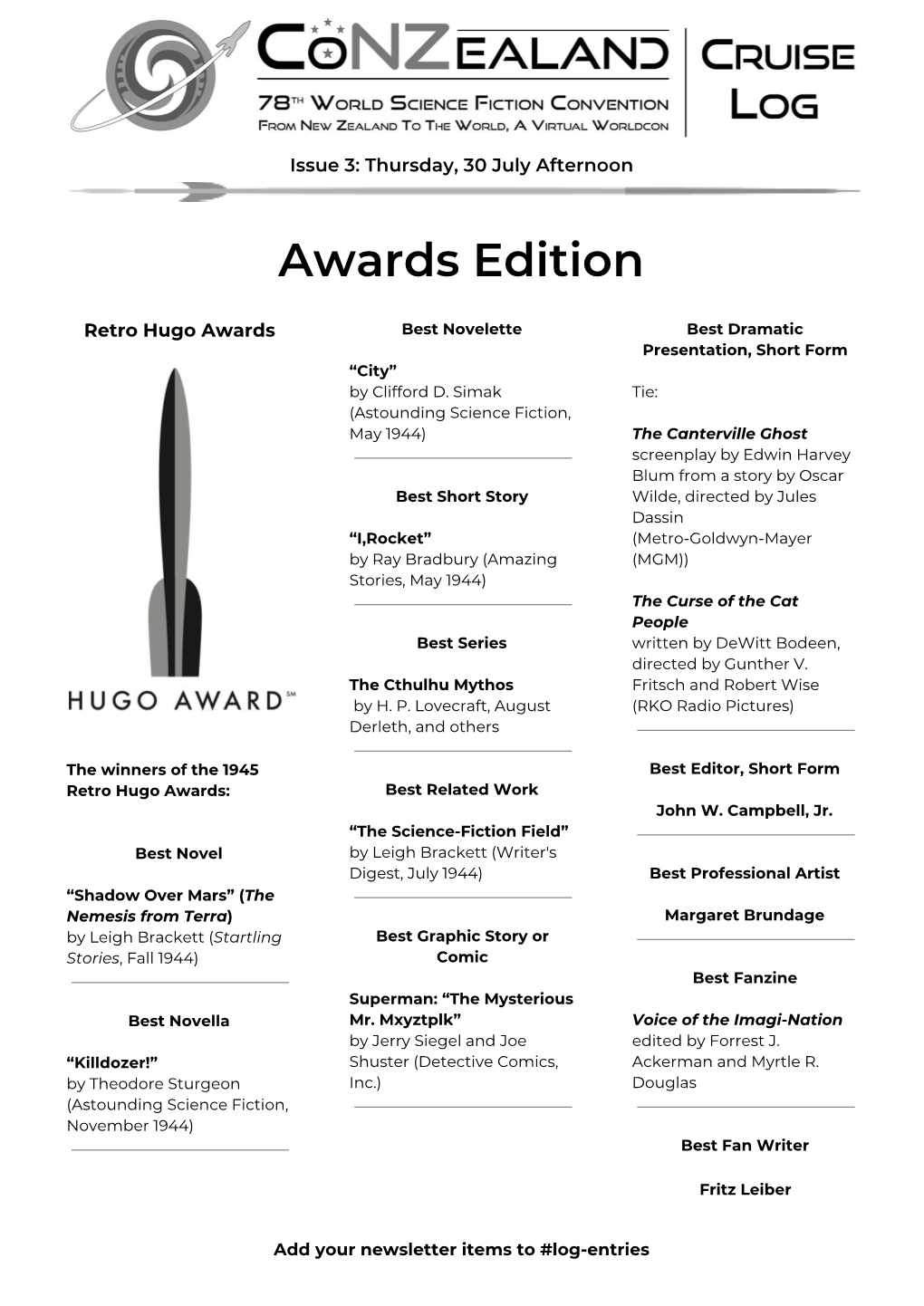 Awards Edition