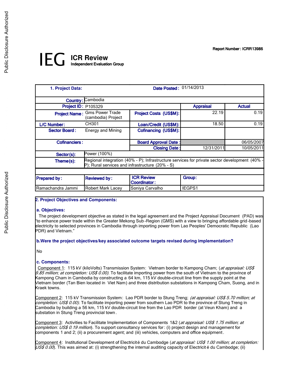 World Bank Document