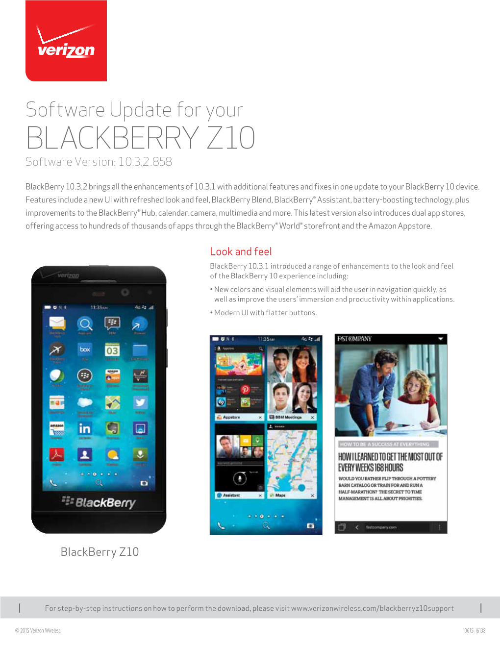 BLACKBERRY Z10 Software Version: 10.3.2.858