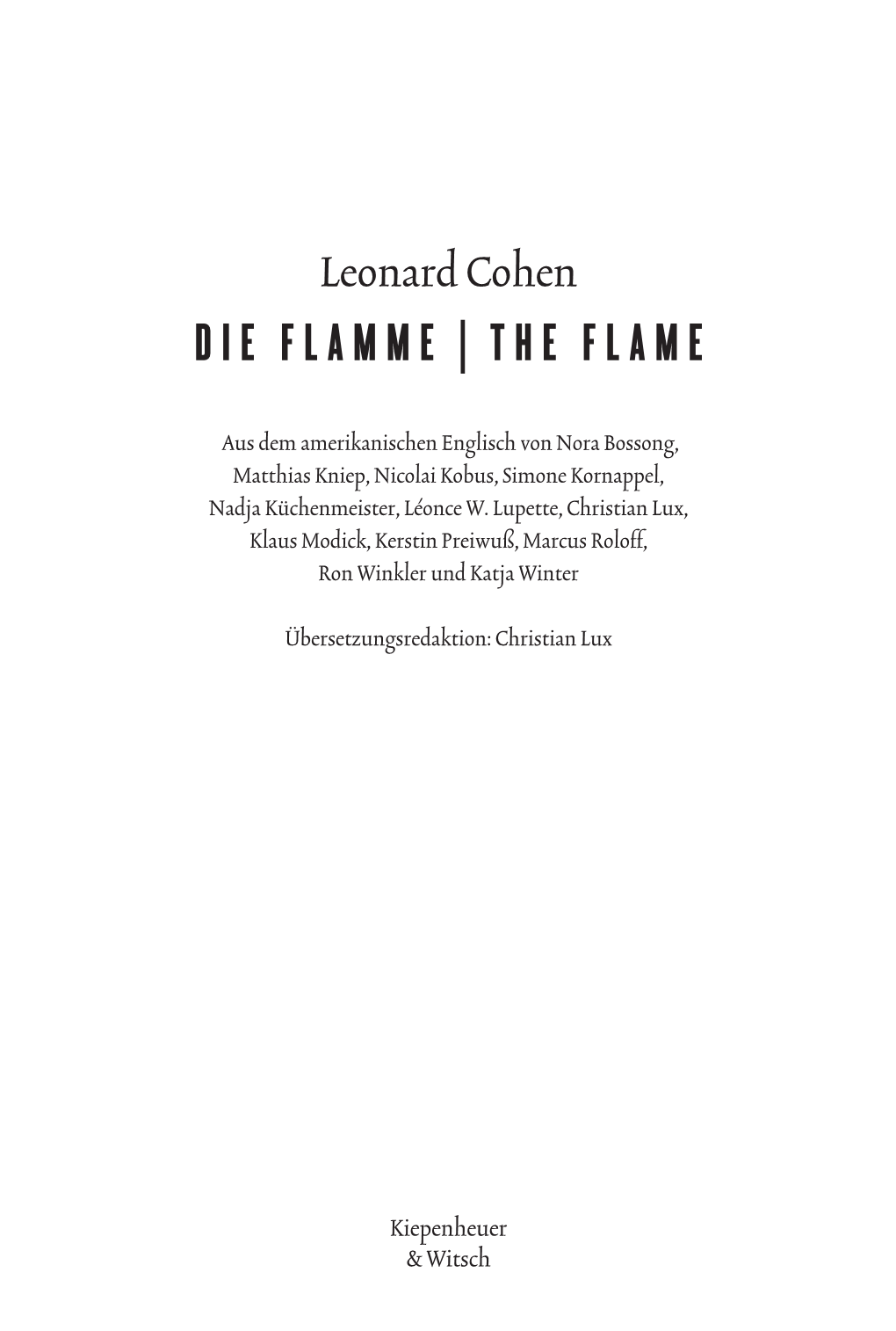 Die Flamme | the Flame