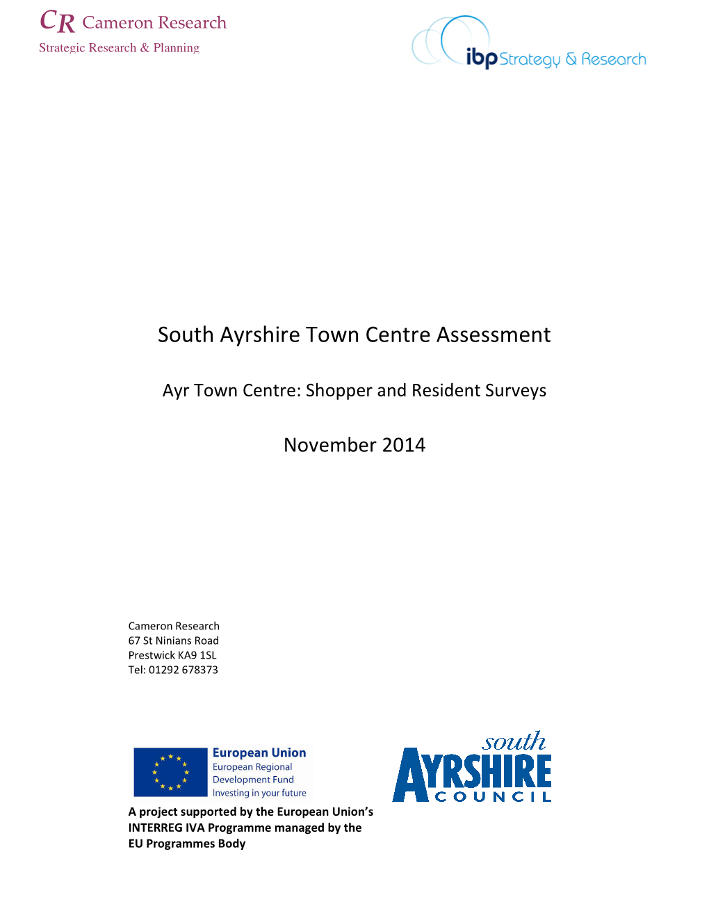 South Ayrshire Town Centre Assessment