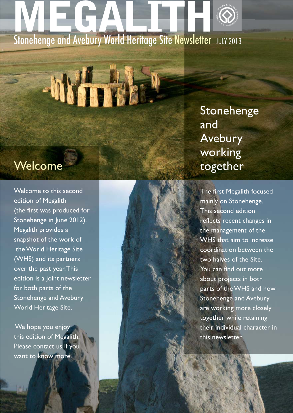 Megalith 2013 -The Stonehenge & Avebury WHS Newsletter
