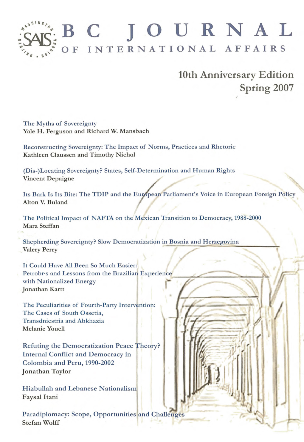 Bologna Center Journal of International Affairs