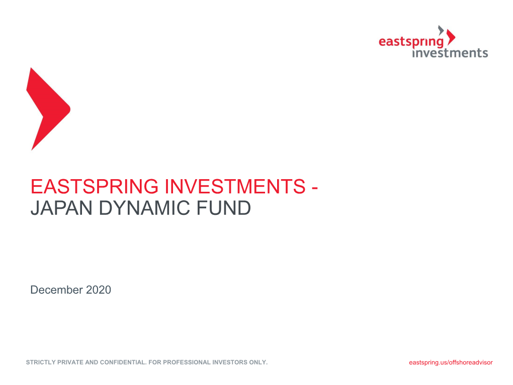 Japan Dynamic Fund Eastspring Investments