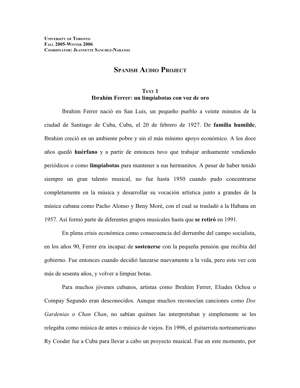 Ibrahim Ferrer: Un Limpiabotas Con Voz De Oro