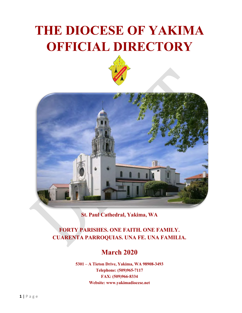 The Diocese of Yakima Official Directory