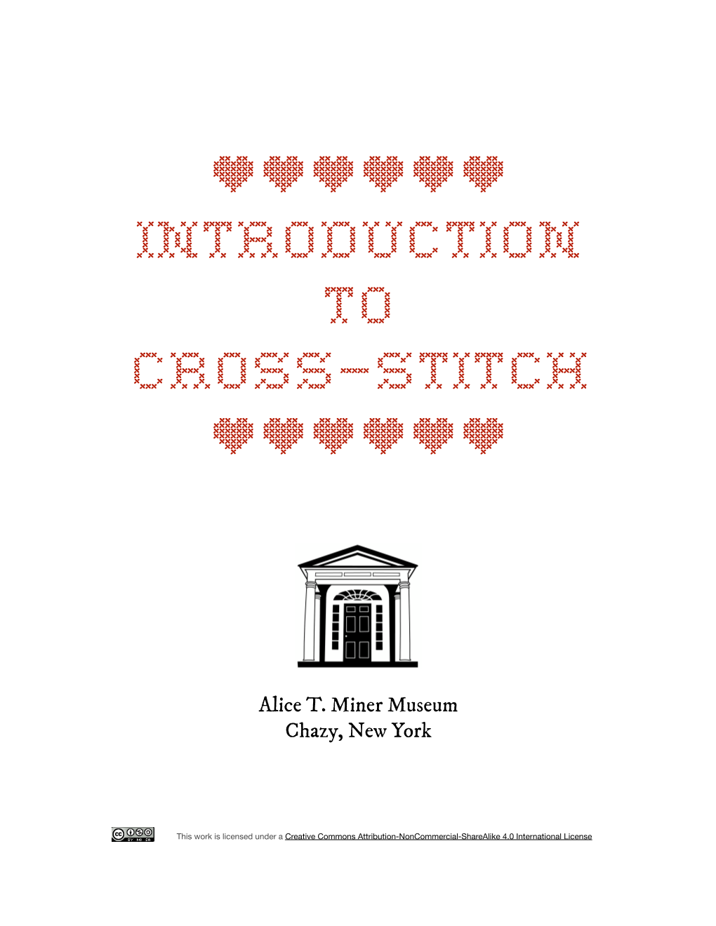 Cross Stitch Booklet