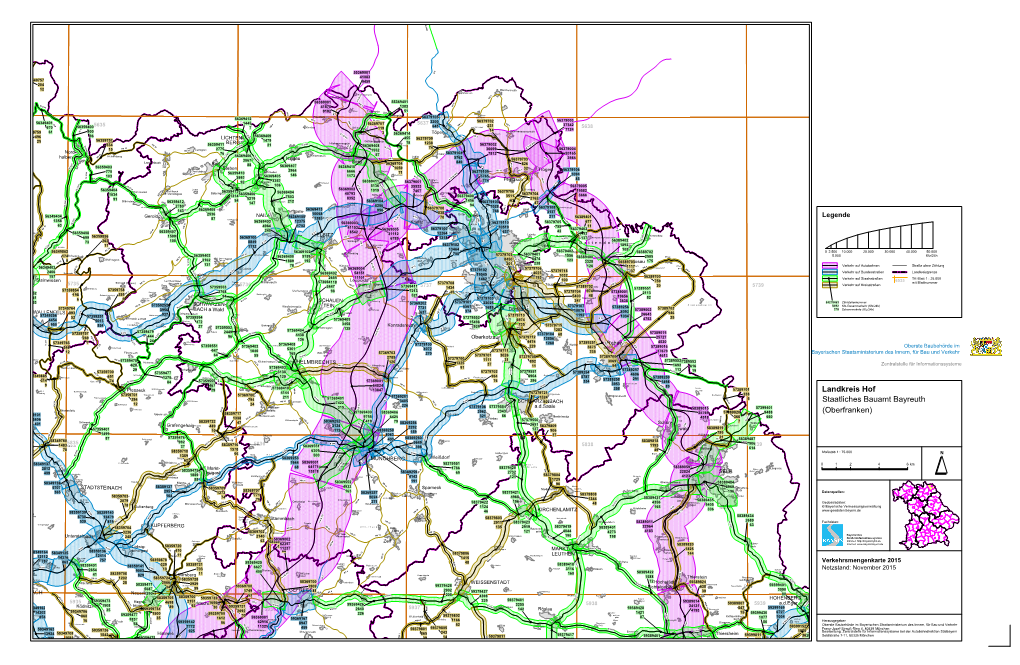 Verkehrsmengenkarte 2015