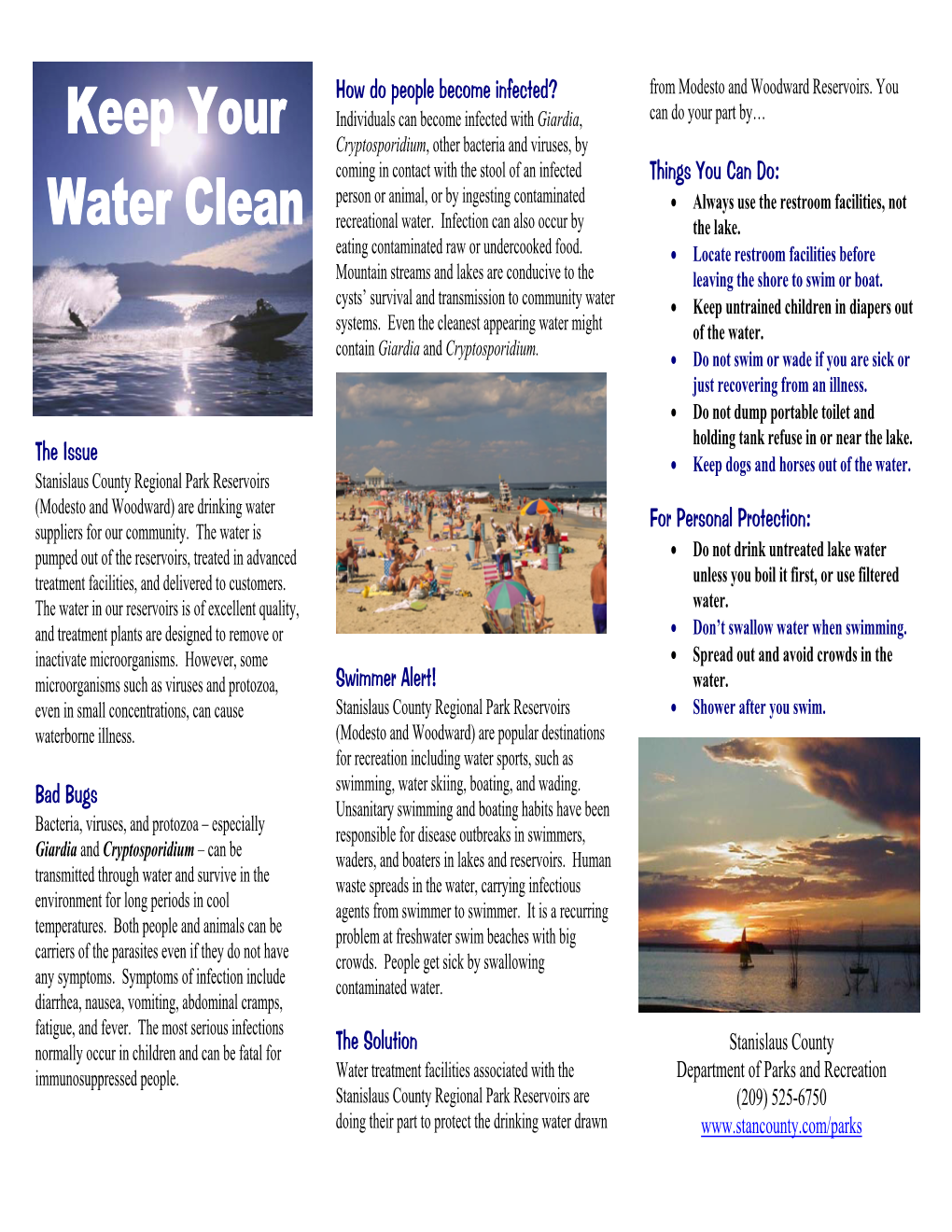 Keep Your Water Clean Brochure