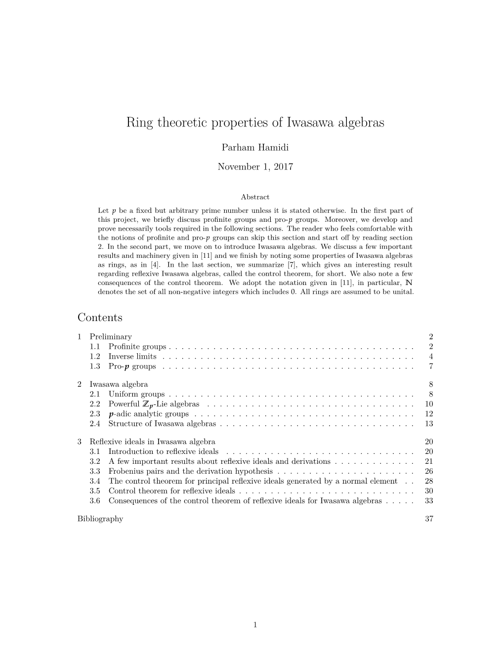 Ring Theoretic Properties of Iwasawa Algebras