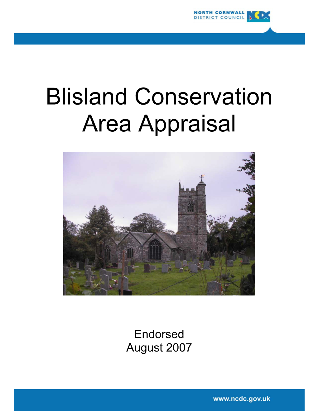 Blisland Conservation Area Appraisal