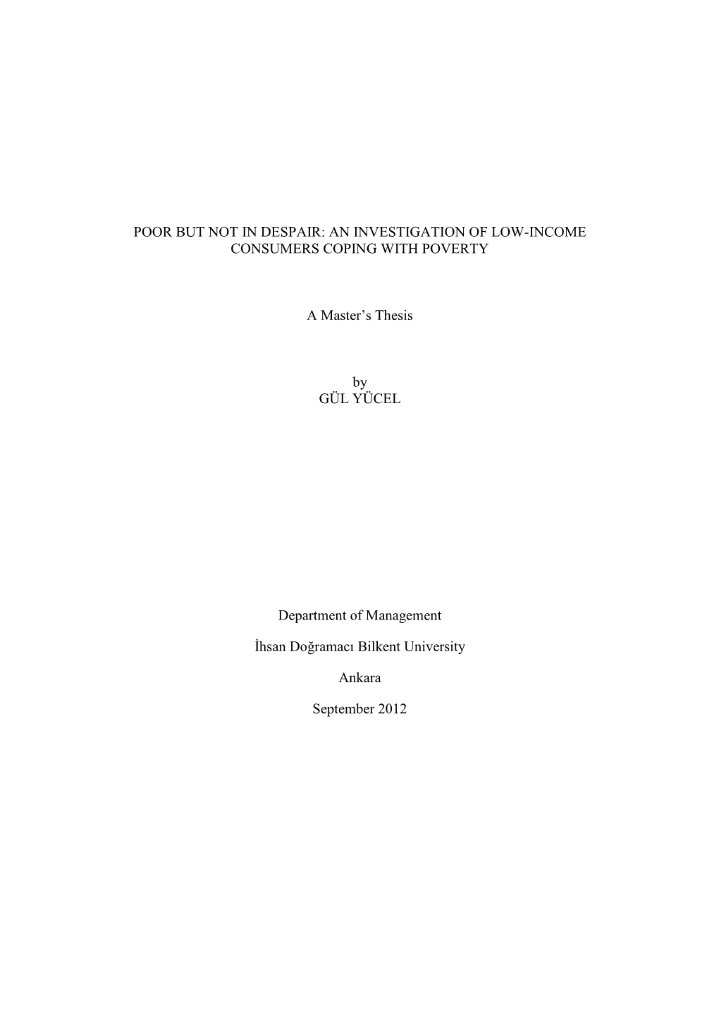 An Investigation of Low-Income Consumers Coping with Poverty