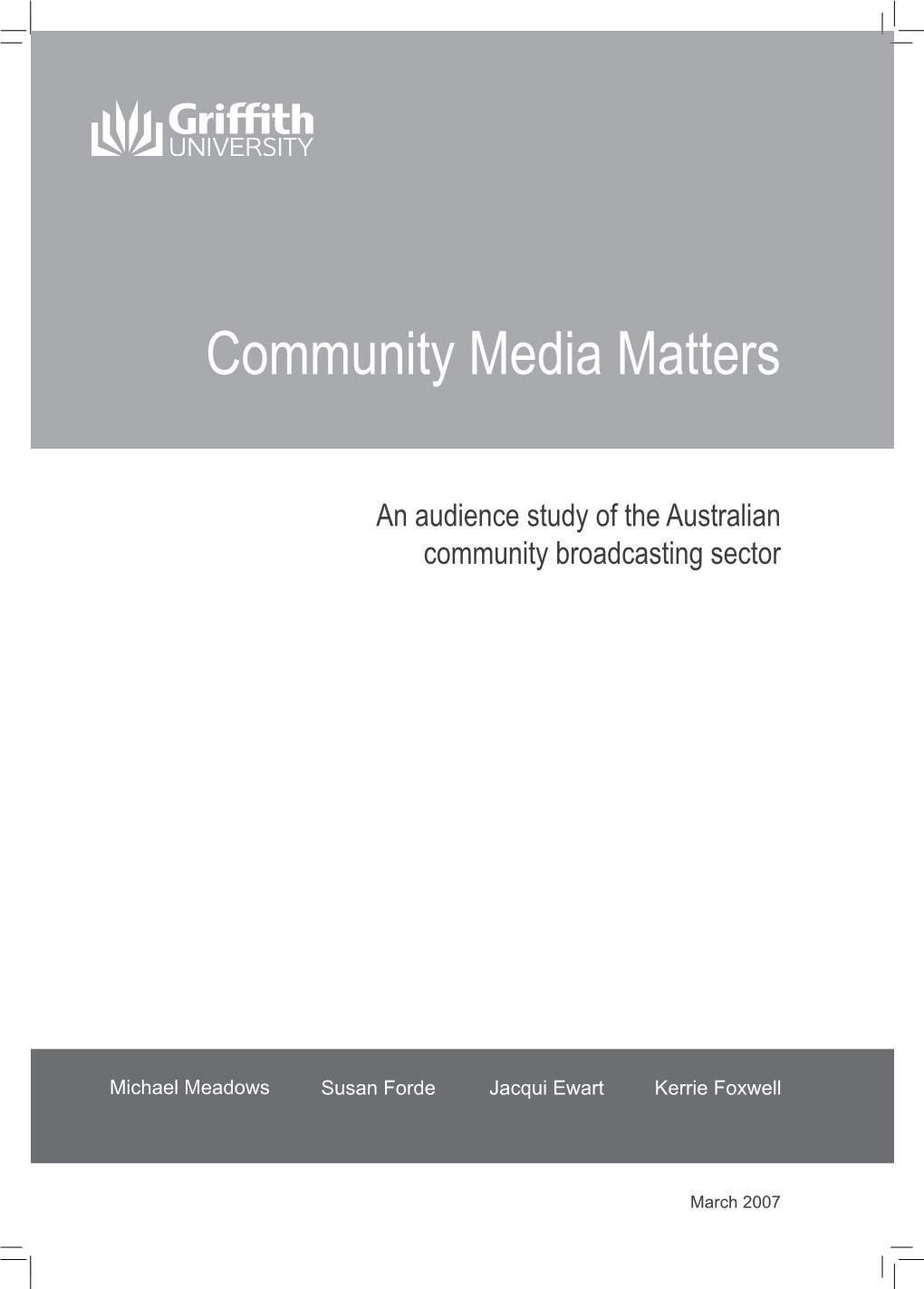 Community Media Matters