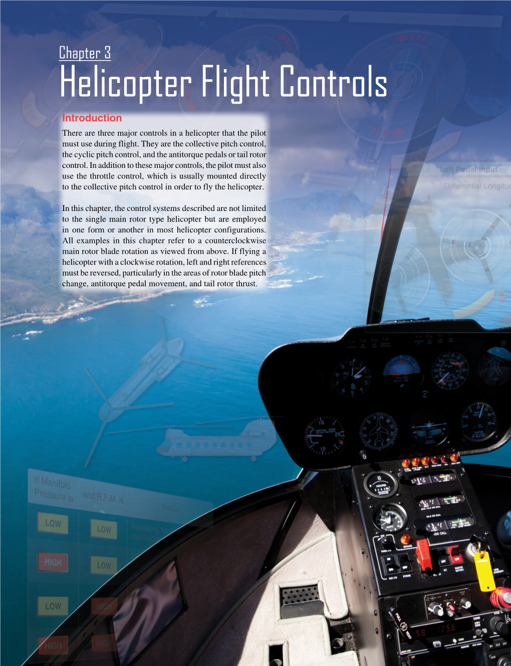 Chapter 3 Helicopter Flight Controls Introduction There Are Three Major Controls in a Helicopter That the Pilot Must Use During Flight