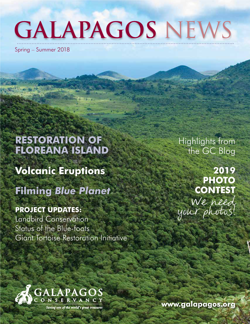 GALAPAGOS NEWS Spring – Summer 2018