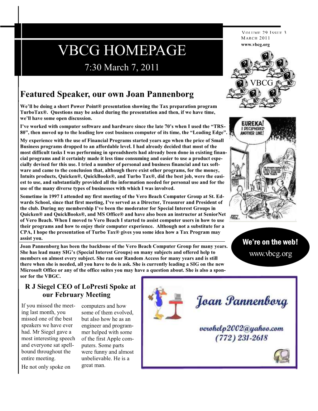 Vbcg Homepage