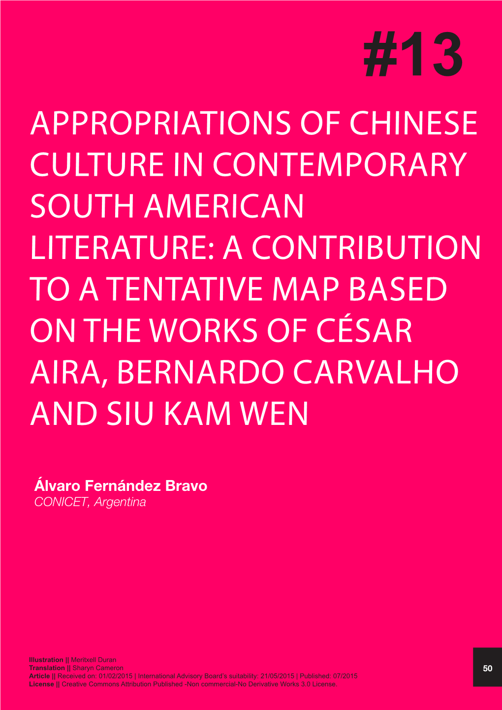Appropriations of Chinese Culture In